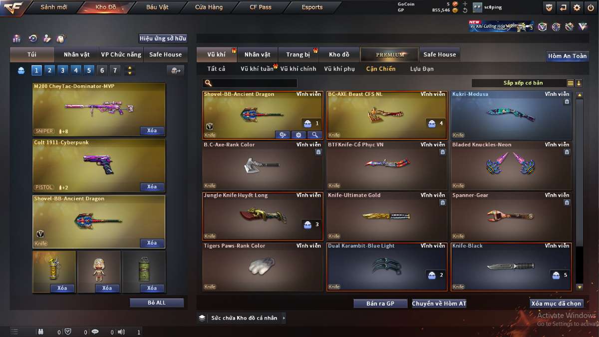 shop acc cf uy tin gia re